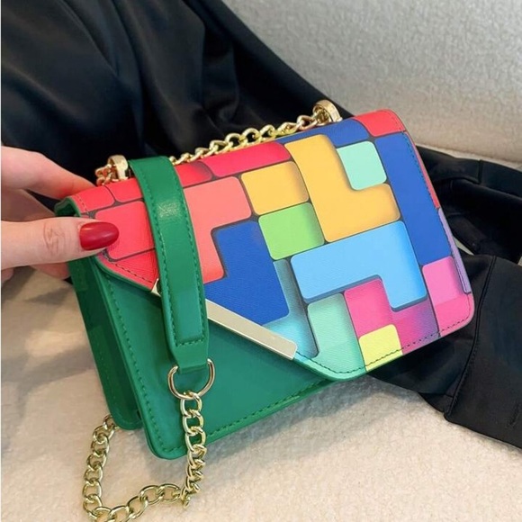 Color Block Crossbody Bag - Picture 3 of 5